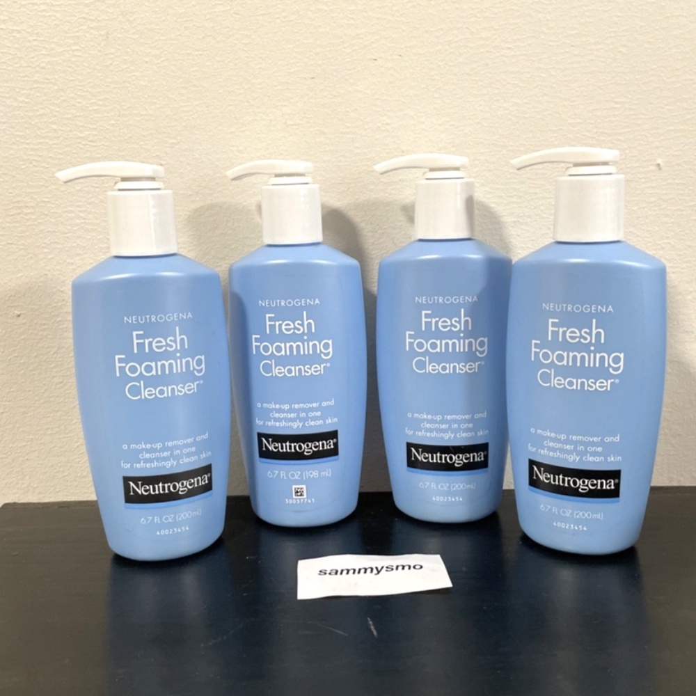 Neutrogena fresh foaming Cleanser 6.7oz 200ml x4 old